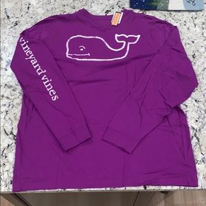 NWT Vineyard Vines Men’s LS Vintage Whale Tee XL